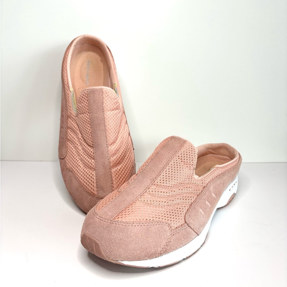 11WW Easy Spirit Travel Time Clogs Blush Pink Women’s Shors